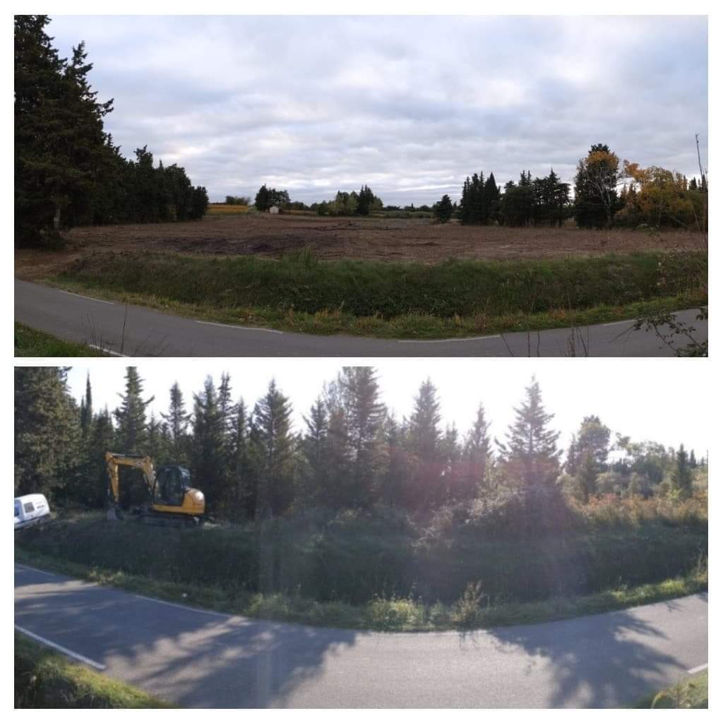 Défrichage de terrain et remise en état d’une parcelle naturelle avant aménagement par la SARL Jean-Marie Gonfond